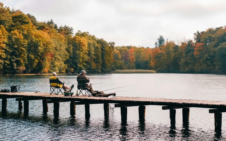 two guys fishing off a dock in the fall how to find a good porn accountability partner